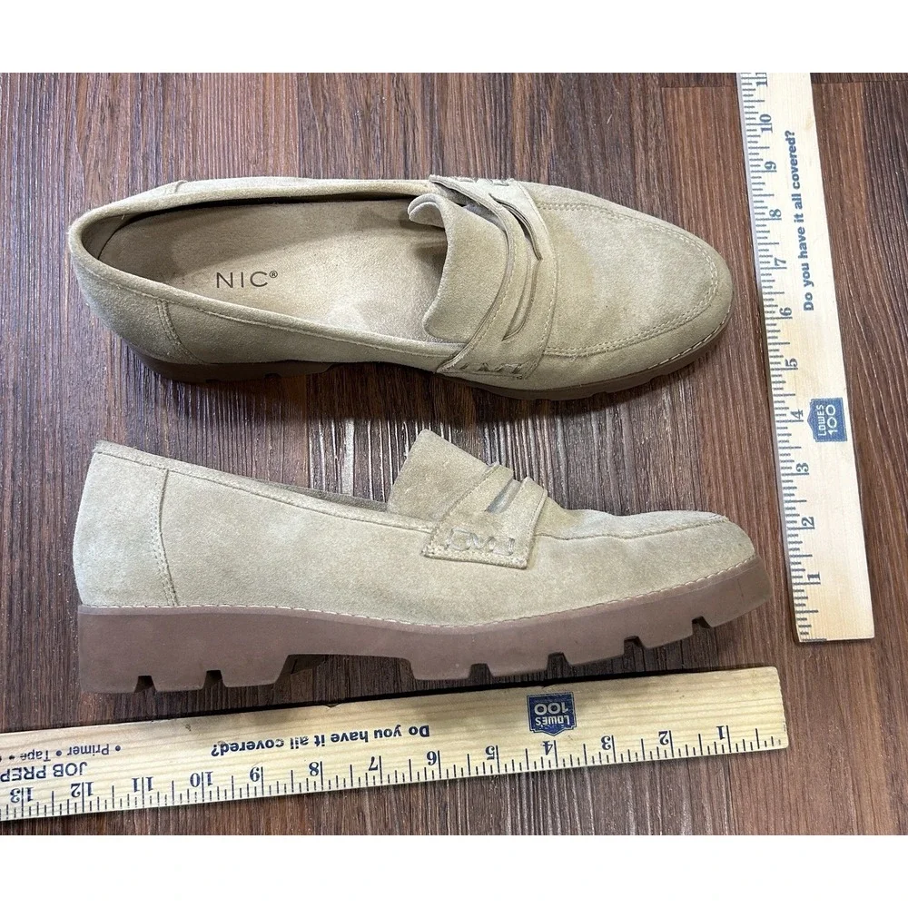 Vionic Cheryl II Women's Size 10 Sand Suede Arch Support Loafers